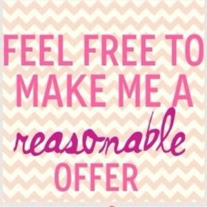 Reasonable offers are welcome!